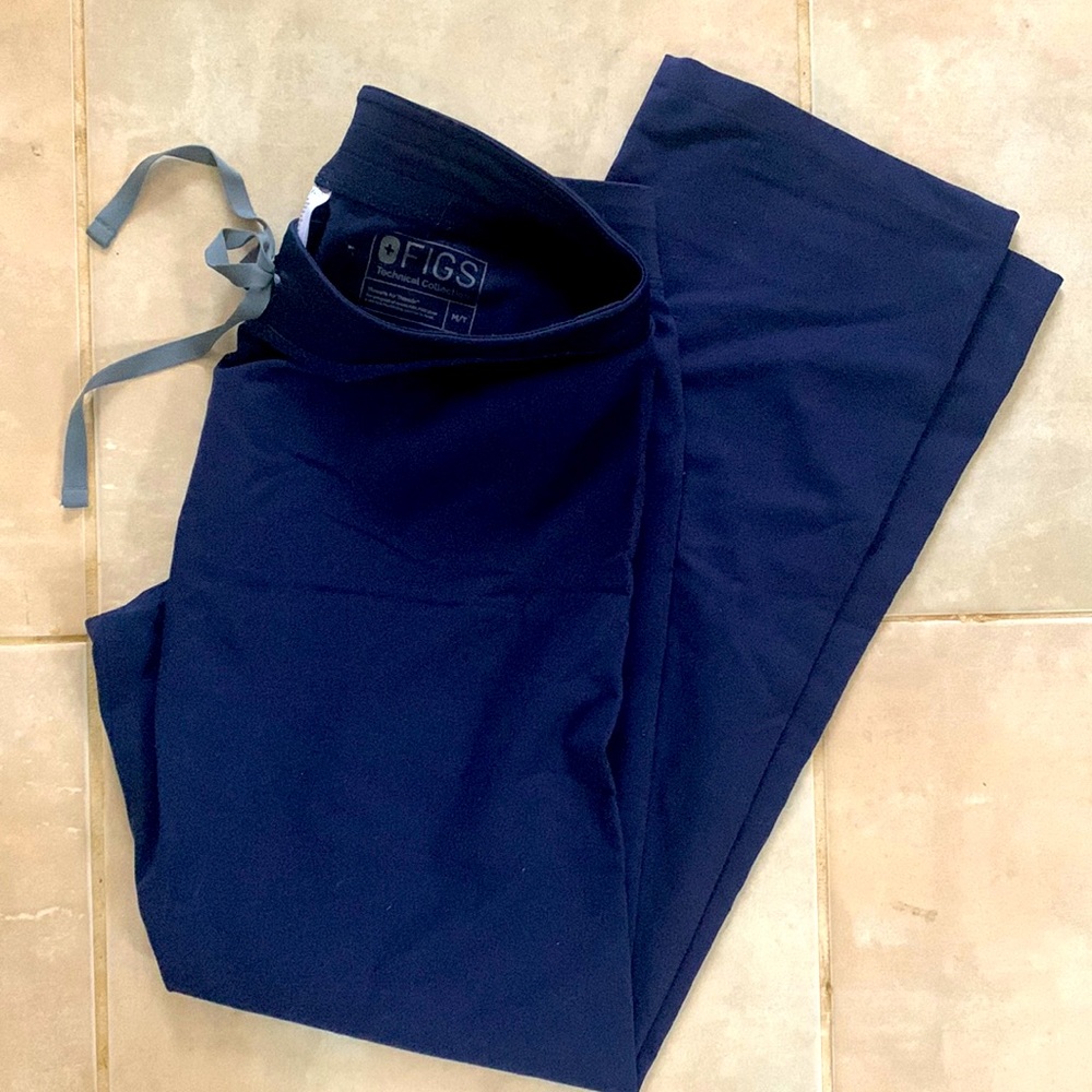 Figs scrubs navy pants medium tall